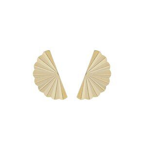 18k Gold Plated Fan Earring